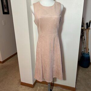 Calvin Klein Dusty Pink Faux-Suede Dress, Women’s Size 6